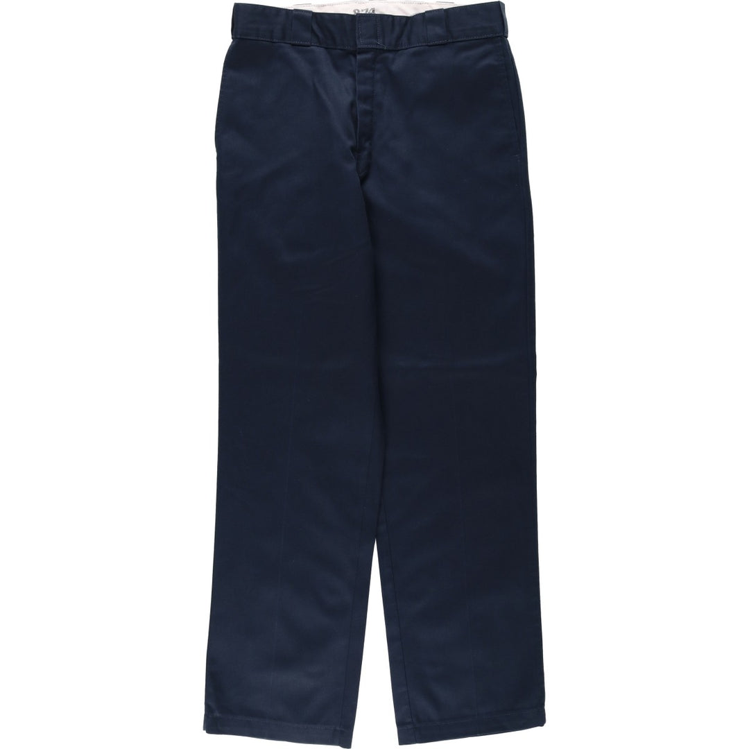 Dickies 874 Original Fit Work Pants, Men's, Size W33 polyester navy blue type Vintage Second Hand