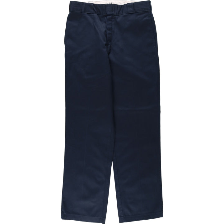 Dickies 874 Original Fit Work Pants, Men's, Size W33 polyester navy blue type Vintage Second Hand