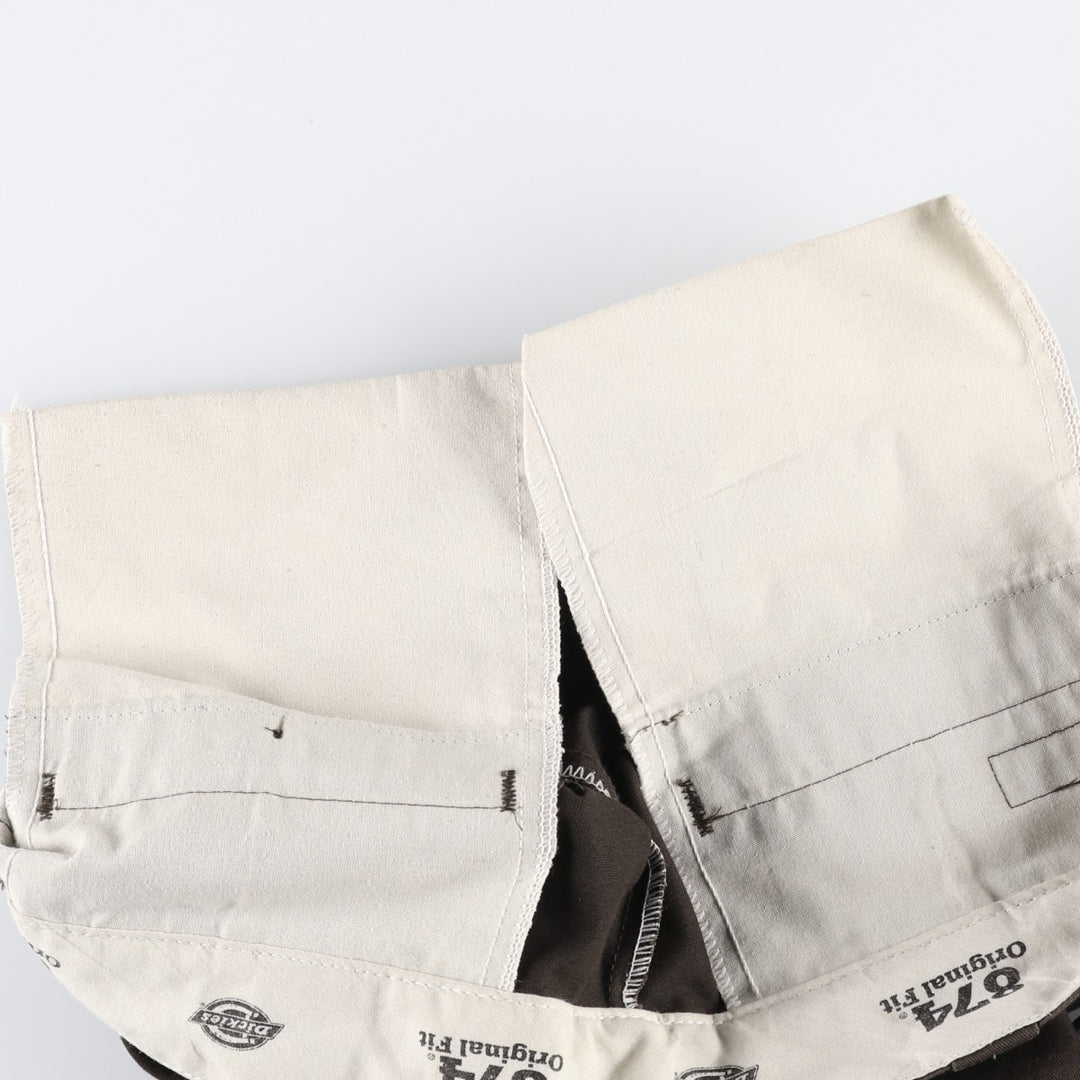 Dickies 874 Original Fit Work Pants, Men's, Size W34 polyester brown type Vintage Second Hand