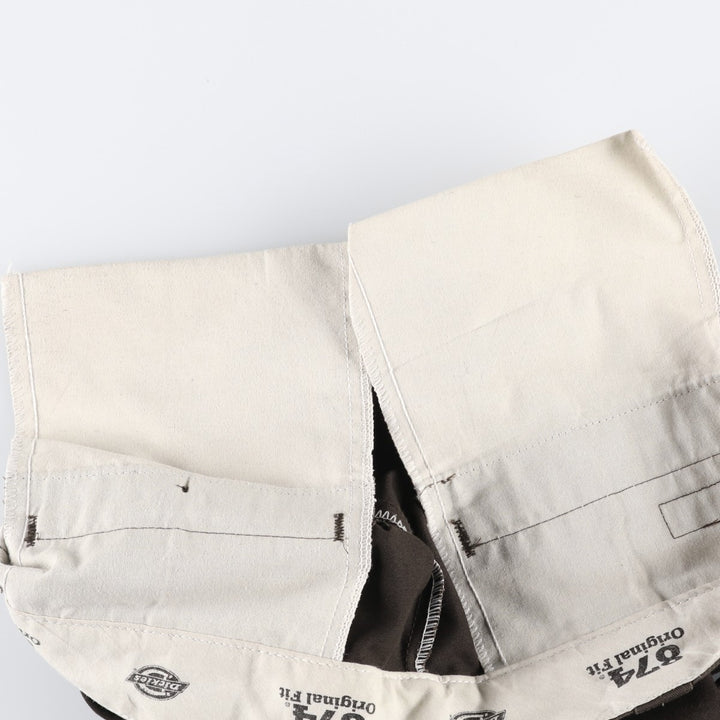 Dickies 874 Original Fit Work Pants, Men's, Size W34 polyester brown type Vintage Second Hand