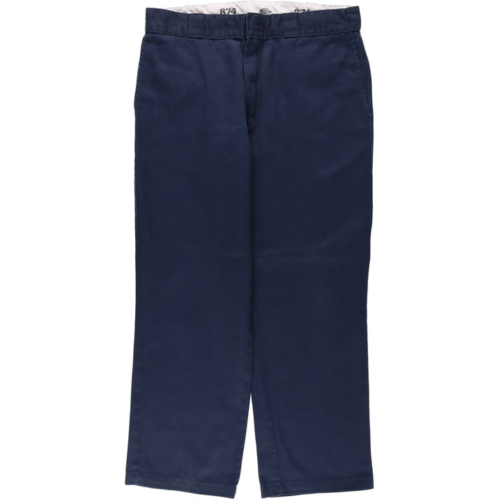 Dickies 874 Original Fit Work Pants, Men's, Size W35 polyester navy blue type Vintage Second Hand