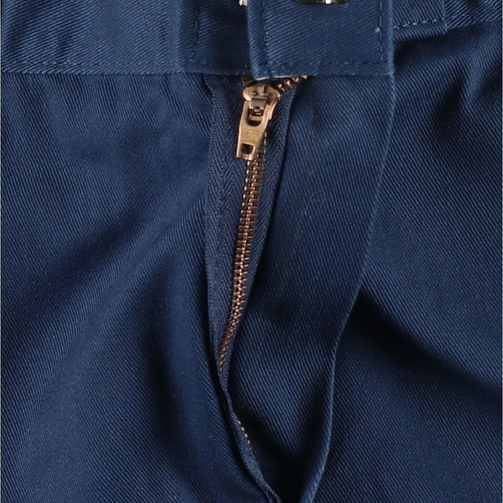Dickies Men's Work Pants, Size W35 polyester navy blue type Vintage Second Hand