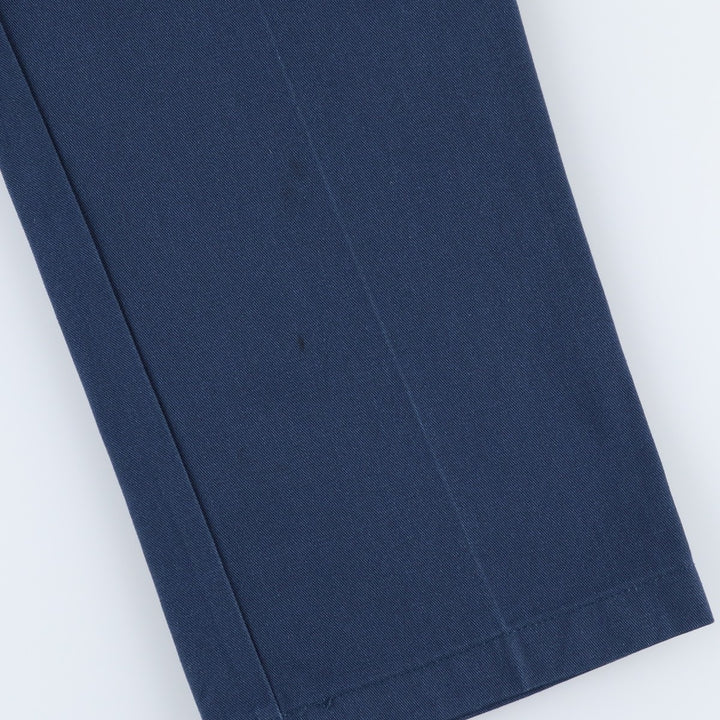 Dickies Men's Work Pants, Size W35 polyester navy blue type Vintage Second Hand