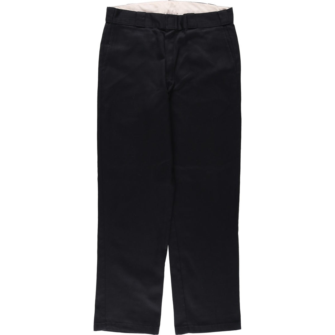 Dickies Men's Work Pants, Size W35 polyester black type Vintage Second Hand