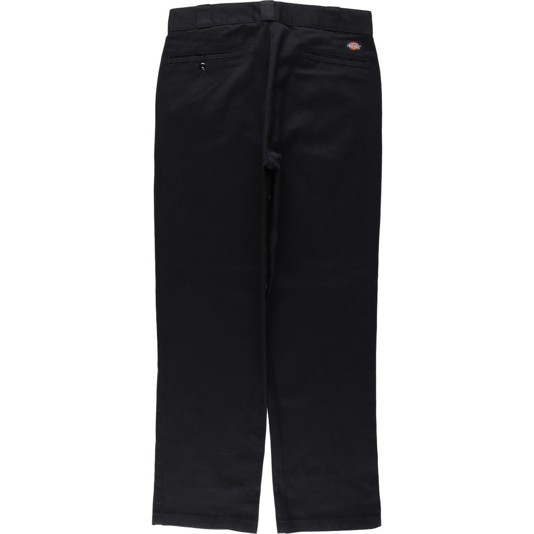 Dickies Men's Work Pants, Size W35 polyester black type Vintage Second Hand