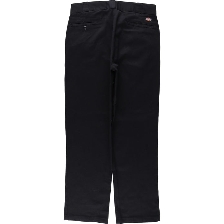 Dickies Men's Work Pants, Size W35 polyester black type Vintage Second Hand