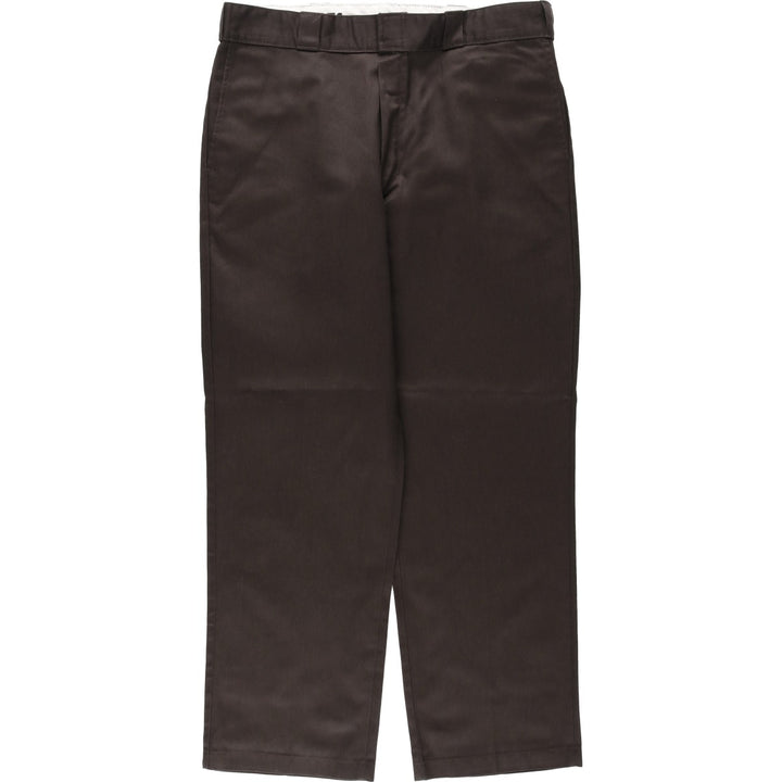 Dickies 874 Original Fit Work Pants for Men, W37 polyester brown type Vintage Second Hand