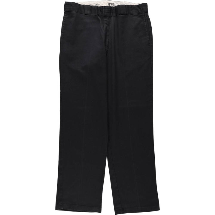 Dickies 874 Original Fit Work Pants for Men, W36 polyester black type Vintage Second Hand