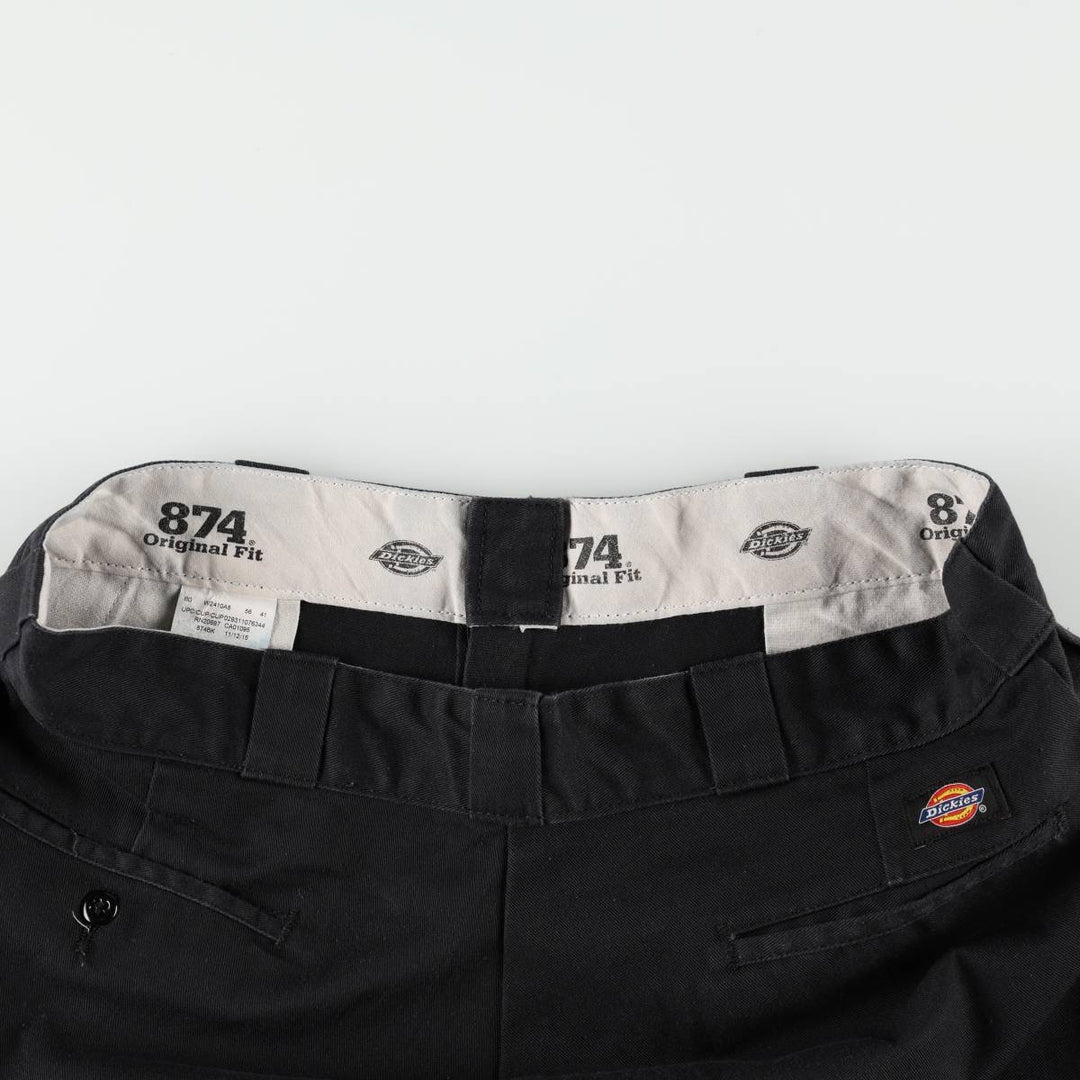 Dickies 874 Original Fit Work Pants for Men, W36 polyester black type Vintage Second Hand