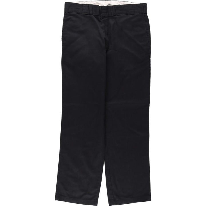 Dickies 874 FLEX ORIGINAL FIT Work Pants, Men's, Size 34 (approx.) polyester black type Vintage Second Hand