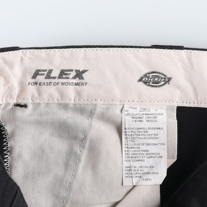 Dickies 874 FLEX ORIGINAL FIT Work Pants, Men's, Size 34 (approx.) polyester black type Vintage Second Hand