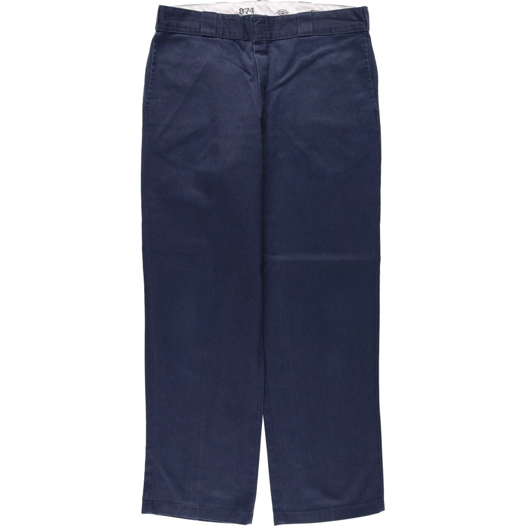 Dickies 874 Original Fit Work Pants for Men, W36 polyester navy blue type Vintage Second Hand
