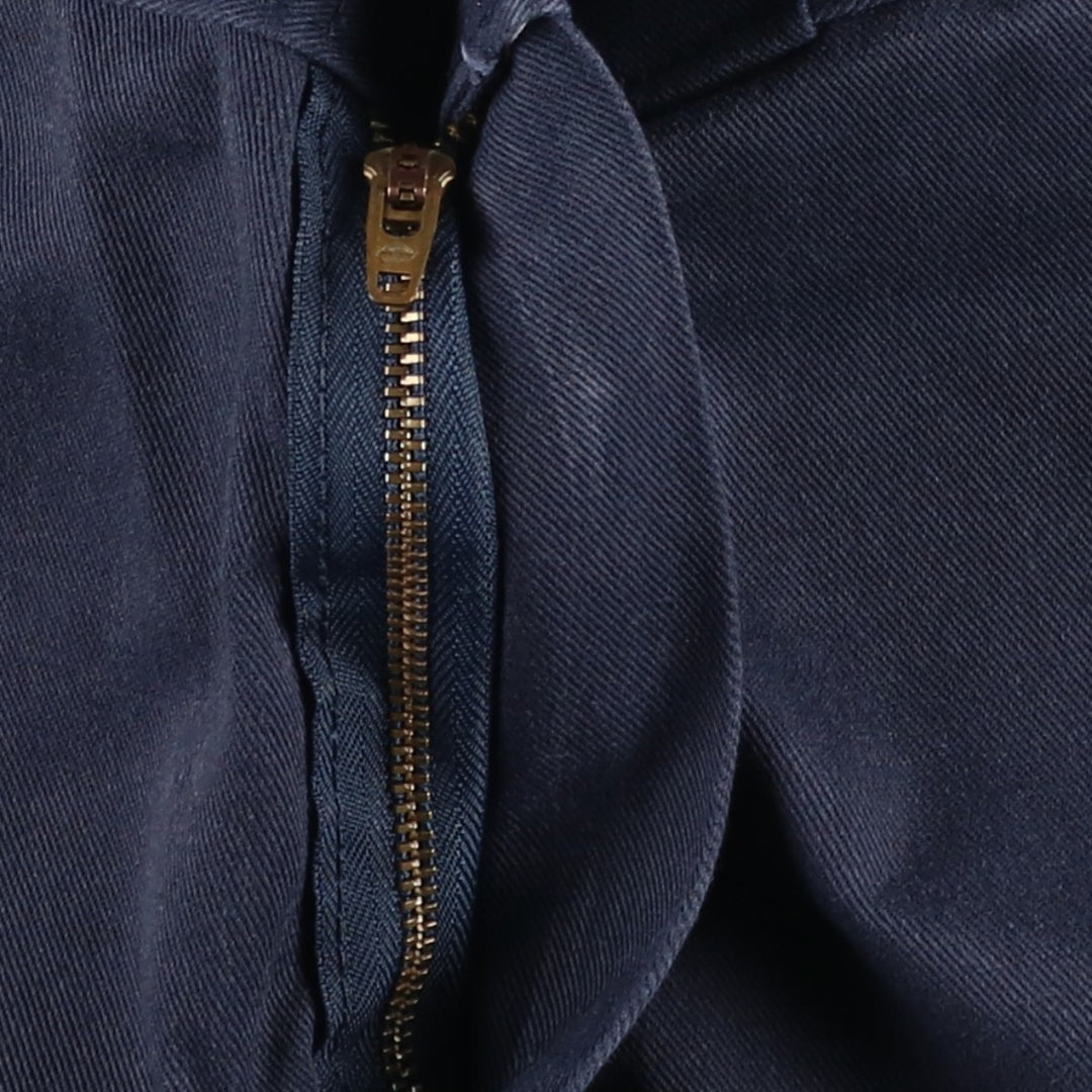 Dickies Work Pants Men's W33 polyester navy blue type Vintage Second Hand