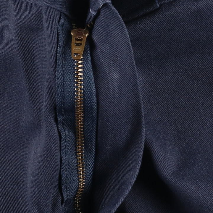 Dickies Work Pants Men's W33 polyester navy blue type Vintage Second Hand