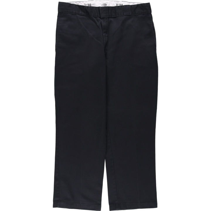 Dickies 874 Original Fit Work Pants for Men, W36 polyester black type Vintage Second Hand