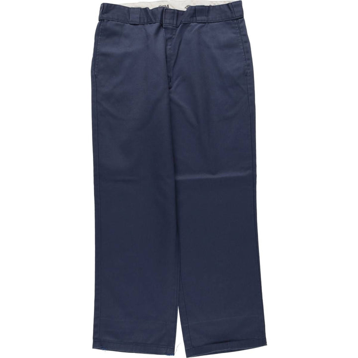 Dickies 874 Original Fit Work Pants for Men, W36 polyester Navy blue Vintage Second Hand