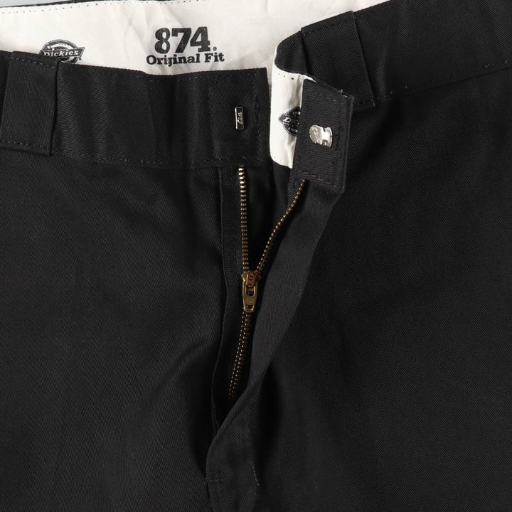Dickies 874 Original Fit Work Pants, Men's, Size W34 polyester black type Vintage Second Hand