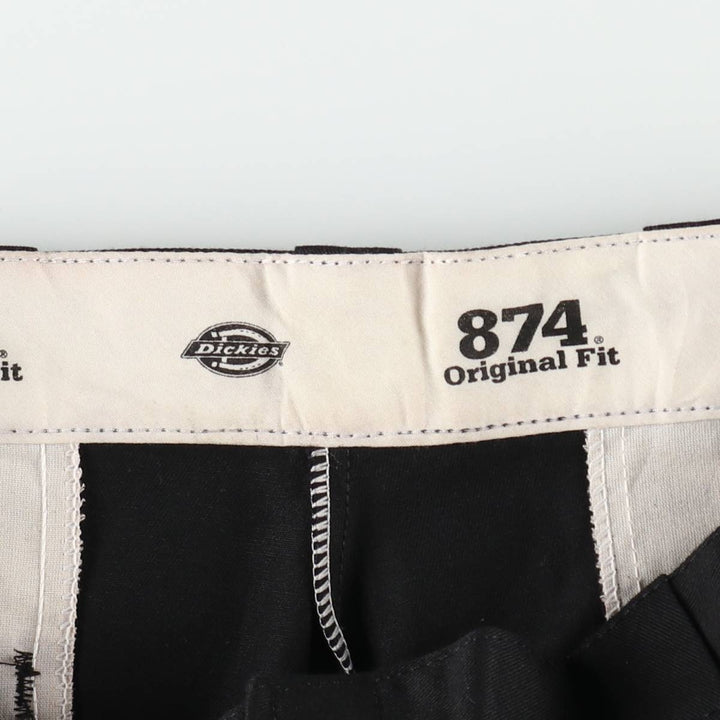 Dickies 874 Original Fit Work Pants for Men, W37 polyester black type Vintage Second Hand