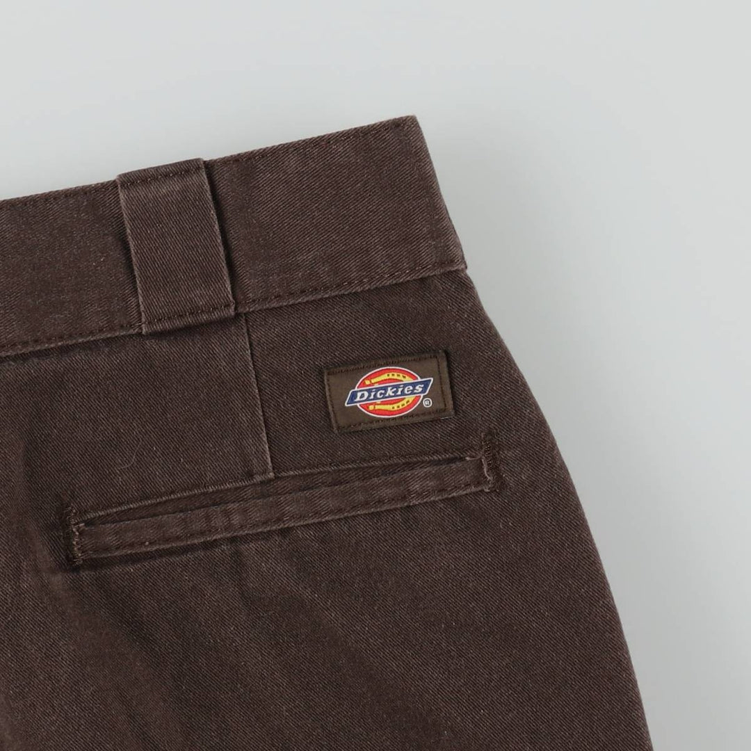 Dickies 874 Original Fit Work Pants, Men's, Size W34 polyester dark chocolate Vintage Second Hand