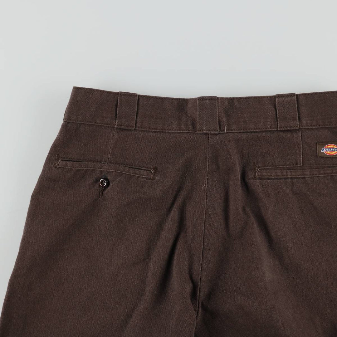 Dickies 874 Original Fit Work Pants, Men's, Size W34 polyester dark chocolate Vintage Second Hand