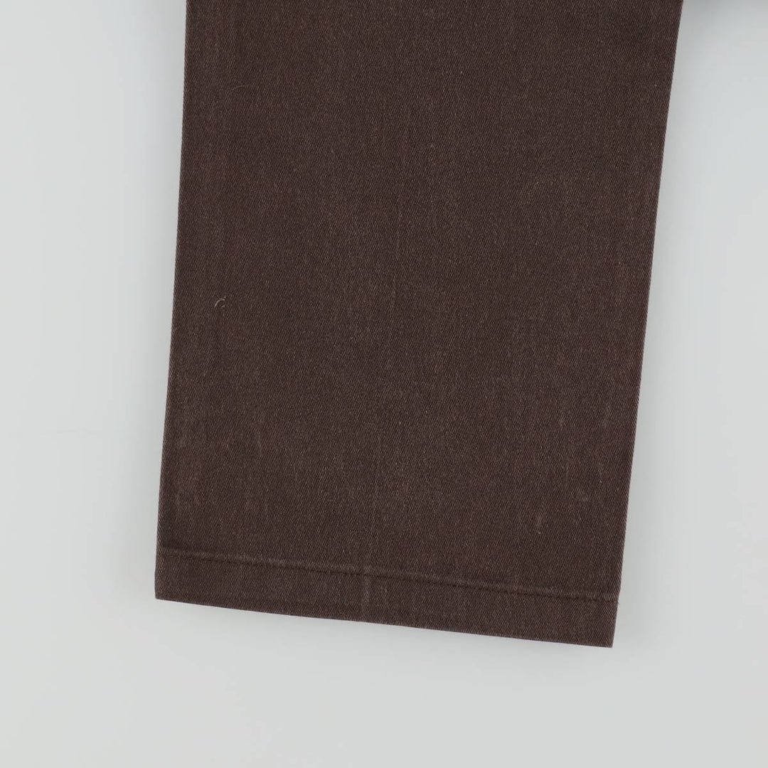 Dickies 874 Original Fit Work Pants, Men's, Size W34 polyester dark chocolate Vintage Second Hand