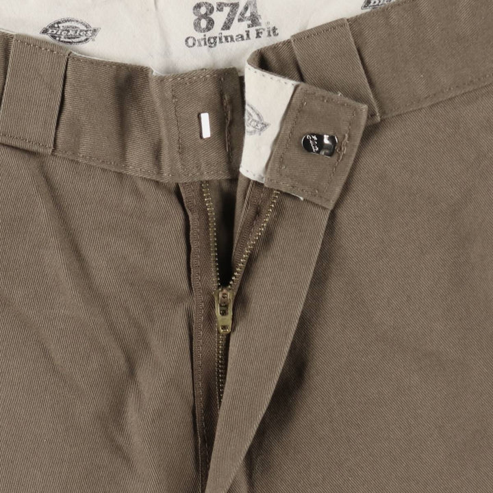 Dickies 874 Original Fit Work Pants, Men's, Size W34 unclear chocolate Vintage Second Hand