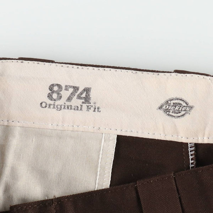 Dickies 874 Original Fit Work Pants, Men's, Size W35 unclear dark chocolate Vintage Second Hand