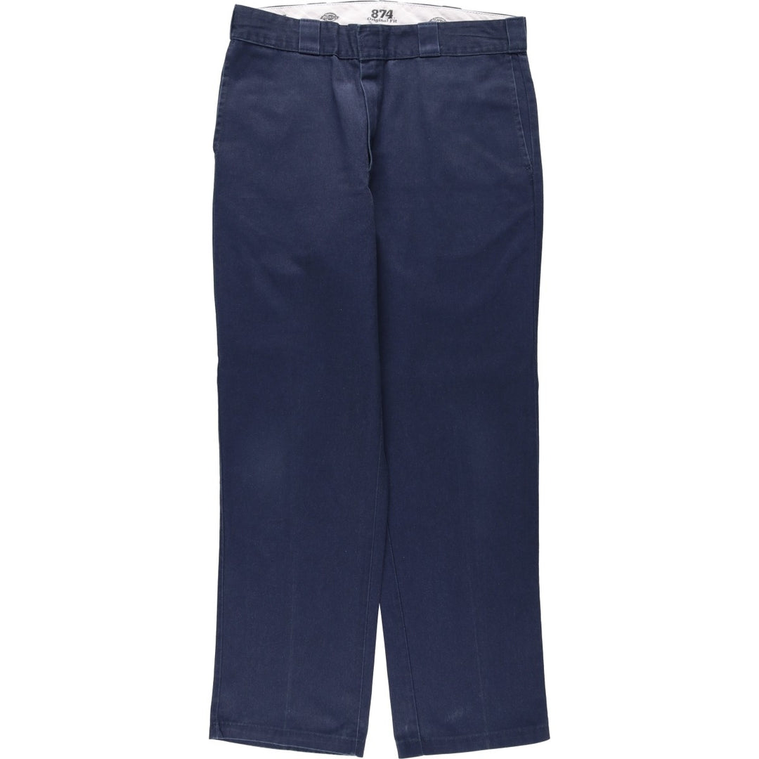 Dickies 874 Original Fit Men's W36 equivalent polyester navy blue type Vintage Second Hand