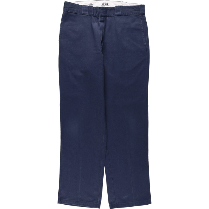 Dickies 874 Original Fit Men's W36 equivalent polyester navy blue type Vintage Second Hand