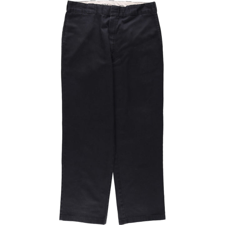 Dickies 874 Original Fit Work Pants for Men, W36 polyester black type Vintage Second Hand