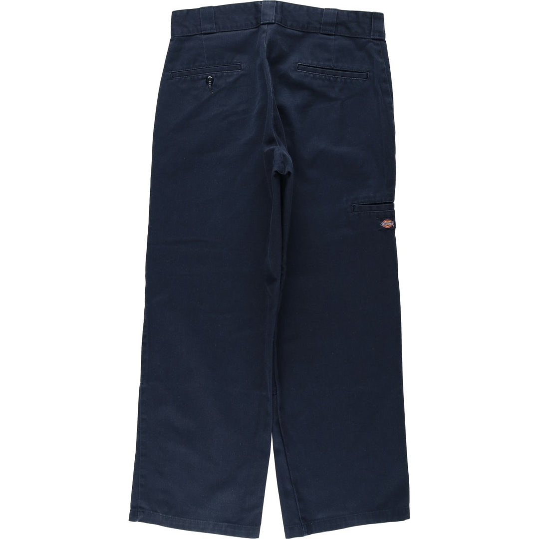 Dickies Loose Fit Double Knee Work Pants Men's W33 polyester navy blue type Vintage Second Hand