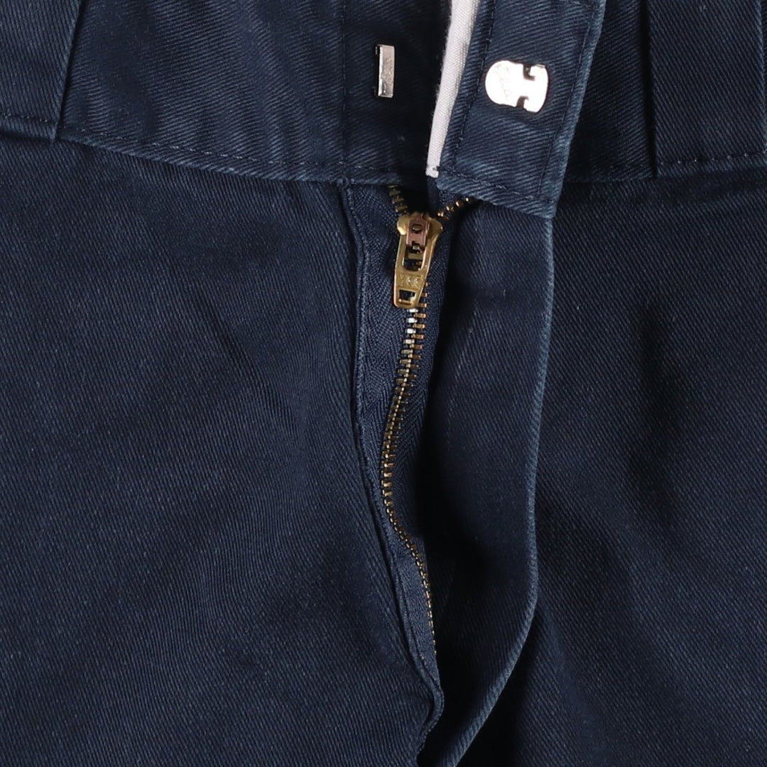 Dickies Loose Fit Double Knee Work Pants Men's W33 polyester navy blue type Vintage Second Hand