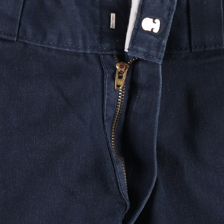 Dickies Loose Fit Double Knee Work Pants Men's W33 polyester navy blue type Vintage Second Hand