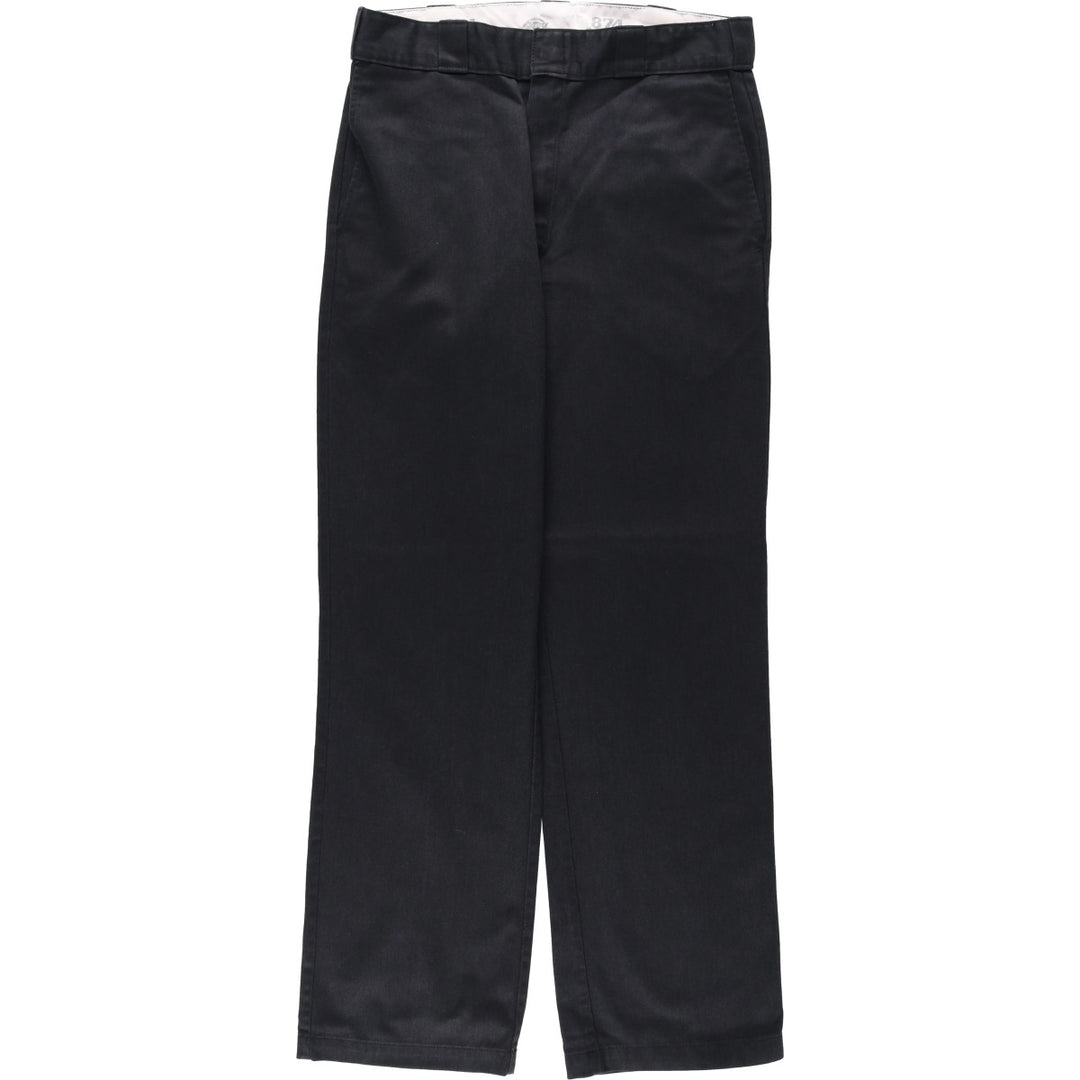 Dickies 874 Original Fit Work Pants, Men's, Size W33 polyester black type Vintage Second Hand