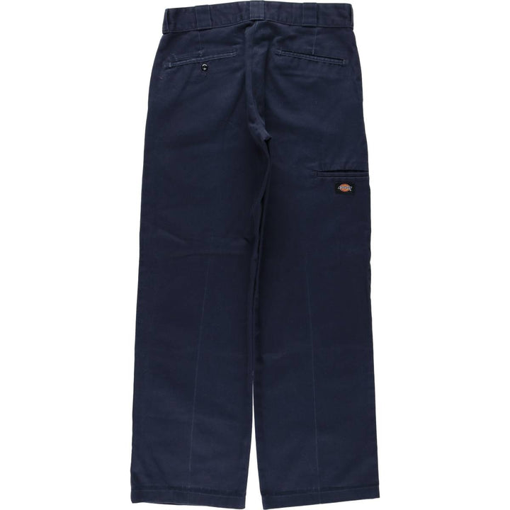 Dickies Relaxed Straight Double Knee Work Pants, Men's Size W32 (approx.) polyester navy blue type Vintage Second Hand