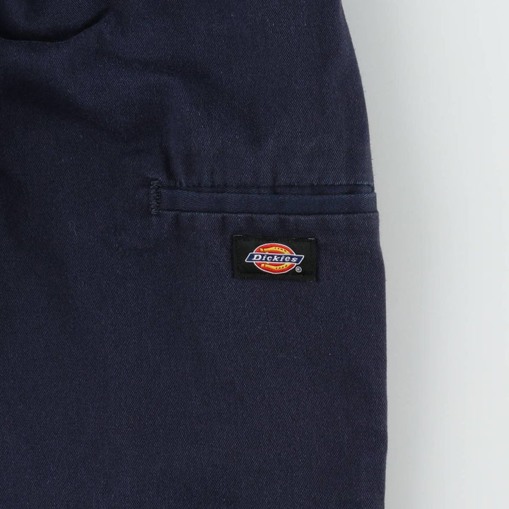 Dickies Relaxed Straight Double Knee Work Pants, Men's Size W32 (approx.) polyester navy blue type Vintage Second Hand