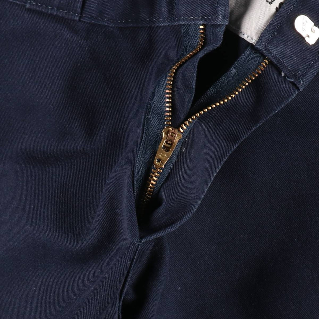 Dickies Relaxed Straight Double Knee Work Pants, Men's Size W32 (approx.) polyester navy blue type Vintage Second Hand