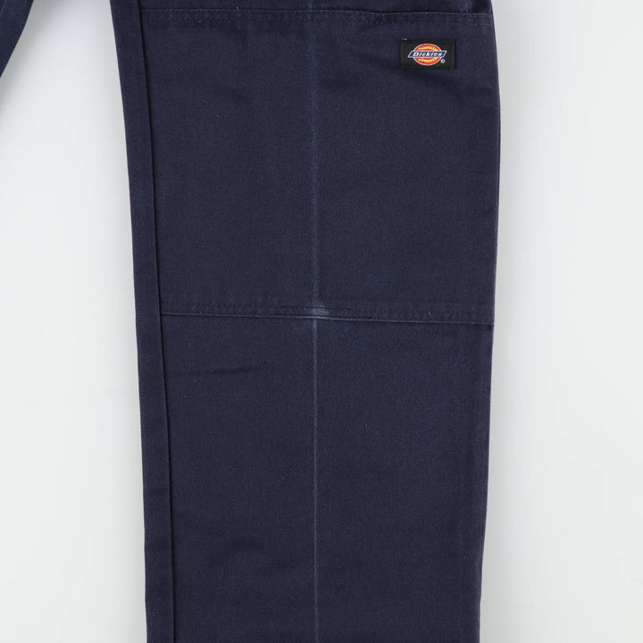 Dickies Relaxed Straight Double Knee Work Pants, Men's Size W32 (approx.) polyester navy blue type Vintage Second Hand