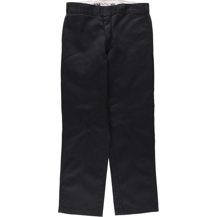 Dickies 874 Original Fit Work Pants, Men's, Size W34 polyester black type Vintage Second Hand