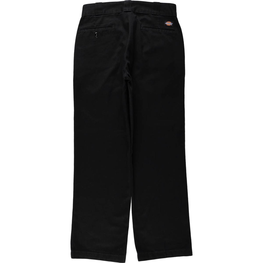 Dickies work pants, women's size XL (equivalent to W32). polyester black type Vintage Second Hand