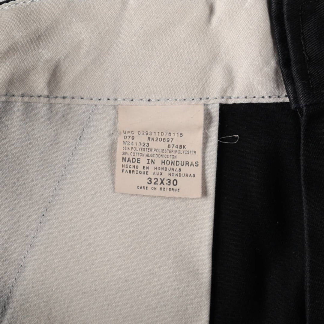 Dickies work pants, women's size XL (equivalent to W32). polyester black type Vintage Second Hand