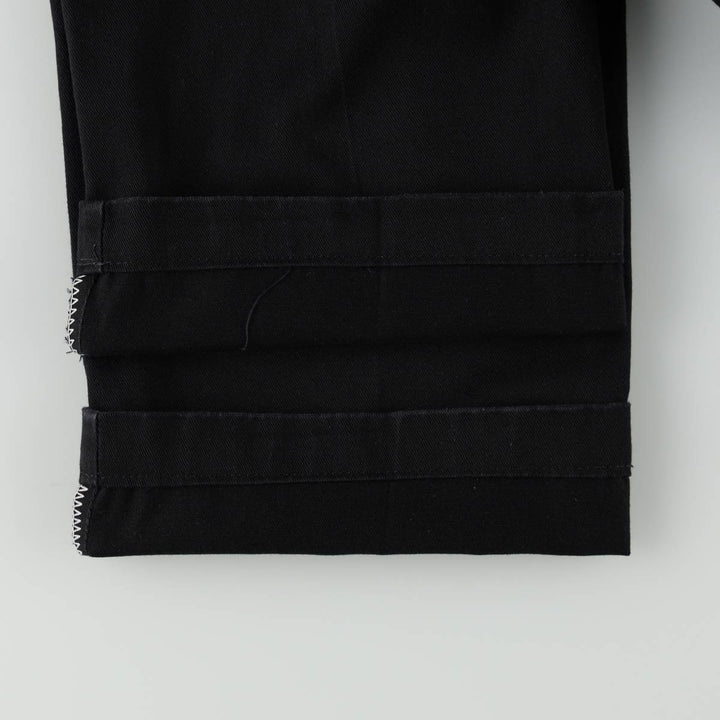 Dickies work pants, women's size XL (equivalent to W32). polyester black type Vintage Second Hand