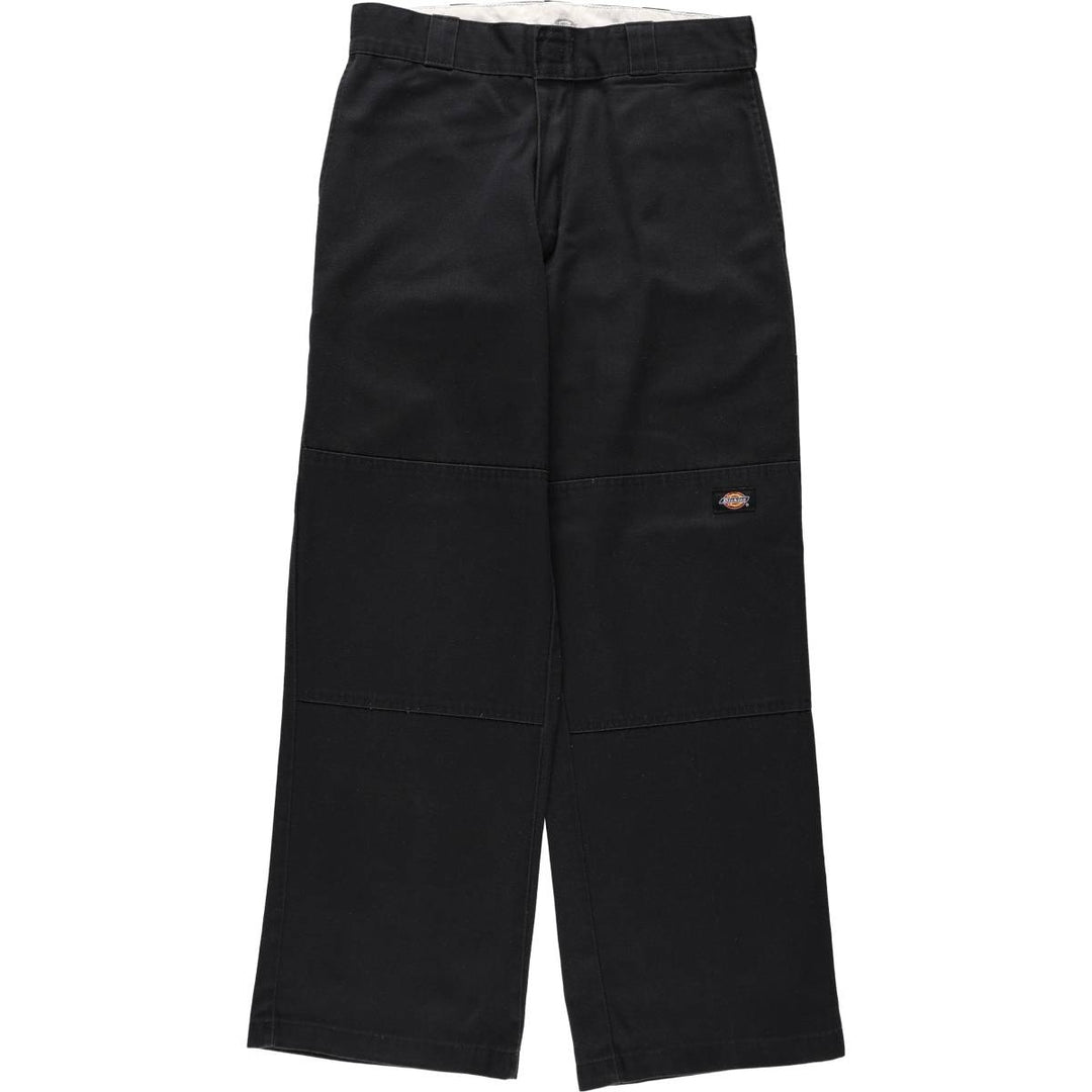 Dickies Loose Fit Double Knee Work Pants, Men's Size W31 (approx.) polyester black type Vintage Second Hand