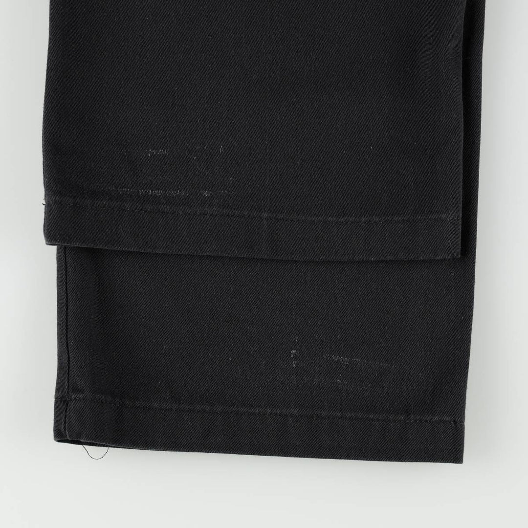 Dickies Loose Fit Double Knee Work Pants, Men's Size W31 (approx.) polyester black type Vintage Second Hand