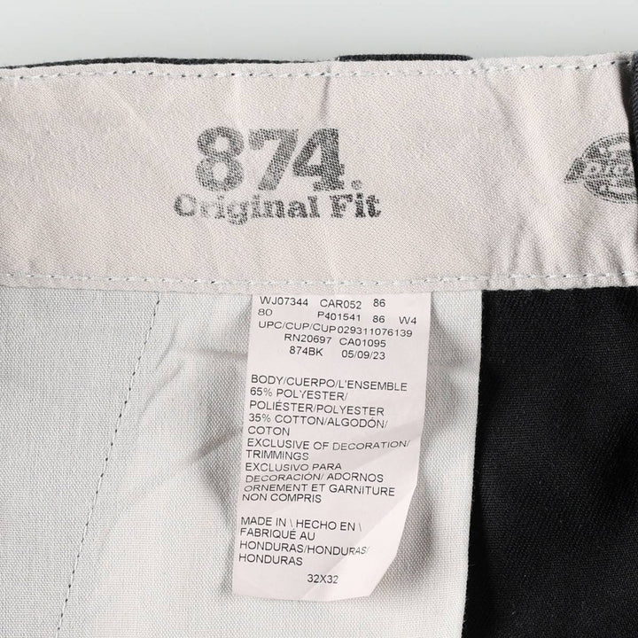 Dickies 874 Original Fit Work Pants, Men's, Size W31 polyester black type Vintage Second Hand