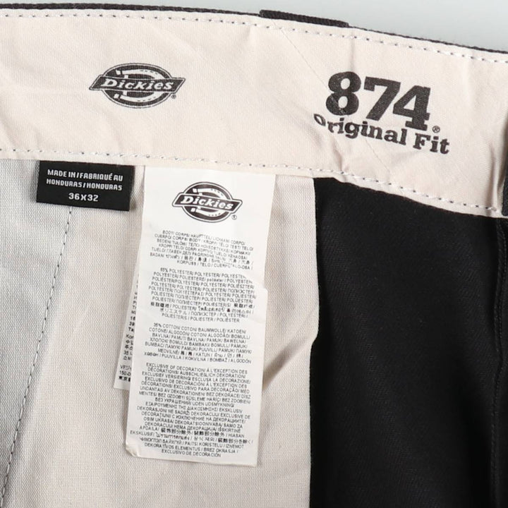 Dickies 874 Flex Original Fit Work Pants, Men's, Size 35 polyester black type Vintage Second Hand