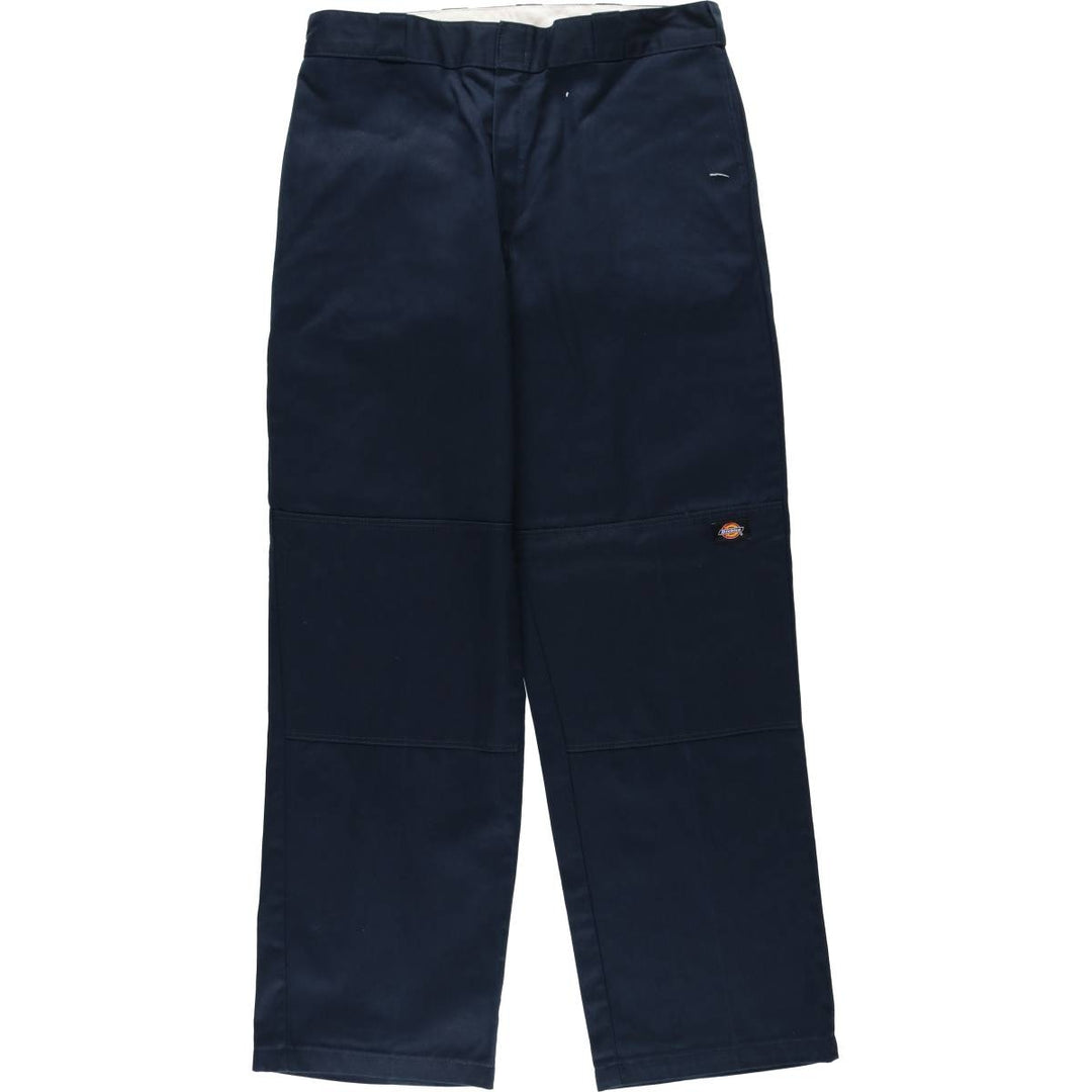 Dickies Loose Fit Double Knee Work Pants Men's W36 polyester navy blue type Vintage Second Hand