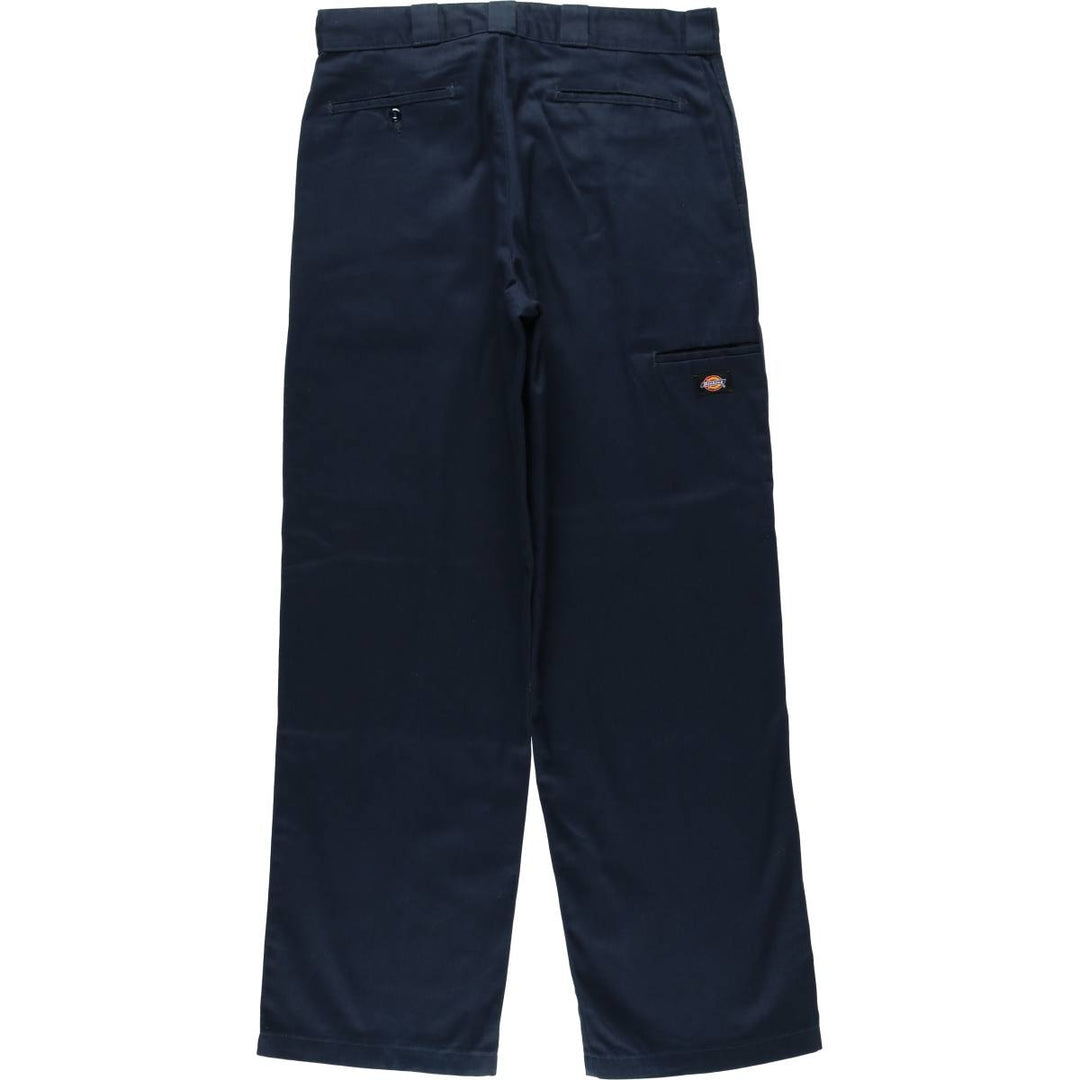 Dickies Loose Fit Double Knee Work Pants Men's W36 polyester navy blue type Vintage Second Hand