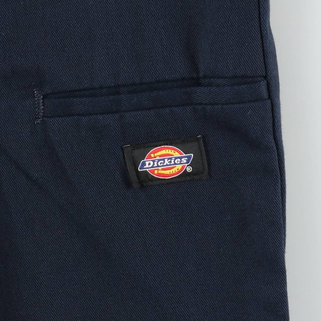 Dickies Loose Fit Double Knee Work Pants Men's W36 polyester navy blue type Vintage Second Hand