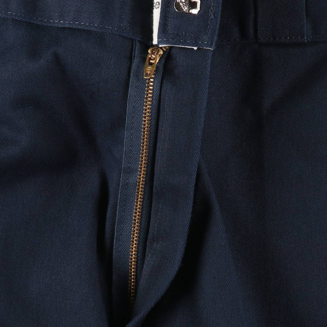 Dickies Loose Fit Double Knee Work Pants Men's W36 polyester navy blue type Vintage Second Hand